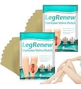 Diinou 2Pcs Leg Renew Varicose Veins Patch, Professional Varicose Veins Treatment for Legs, Natur...