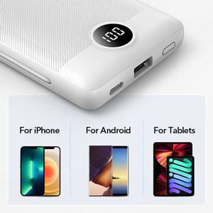 Portable Charger Built-in Cables and AC Wall Plug