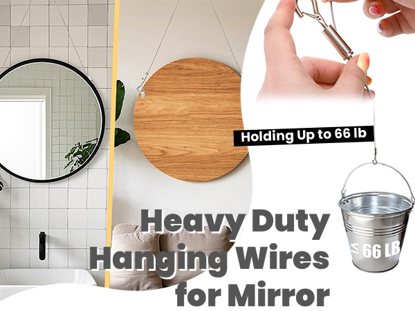 ELFULLY 8 Pcs Adjustable Hanging Wire