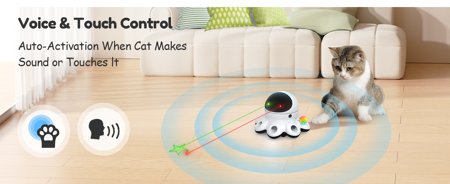 Interactive kitten toy