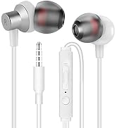 MAS CARNEY WI7 Wired in-Ear Headphones, Earphones with 3.5mm Plug, Stereo Earphones with Micropho...