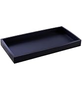 DTCSWACN Bathroom Vanity Tray, 11.8 x 5 Inch Silicone Kitchen Sink Tray for Perfume Soap Towel Ba...