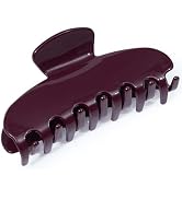 ACECHA 4.1" Large Hair Claw for Thick Hair - Dark Red Acetate French Clip, Strong Hold Fashion Ha...