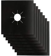 Stove Burner Covers - Gas Stove Protectors Black 0.2mm Double Thickness, Reusable, Non-Stick, Fas...