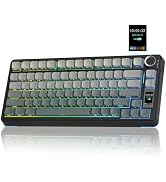 AULA S75 PRO Wireless Gaming Keyboard with Screen & Knob, Tri-Mode Hot Swappable Mechanical Keybo...