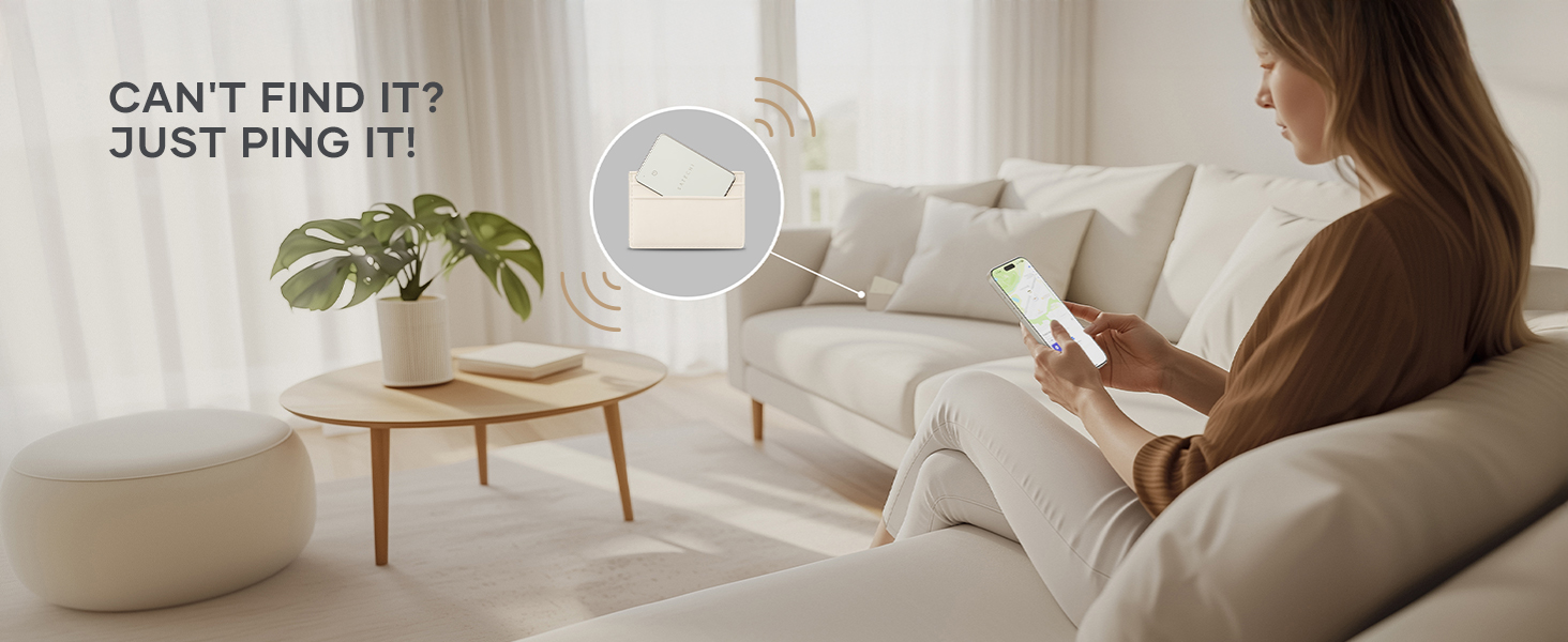 Satechi FindAll Wallet Card with FindMy, Wallet Tracker, Left Behind Notification, Sound Alert