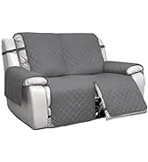 PureFit Water Resistant Reversible Sofa Cover for Reclining Sofa 2 Seat - Non Slip Split Recliner...