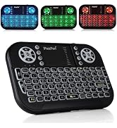 iPazzPort(Upgrade Mini Bluetooth Keyboard with Touchpad Mouse,Portable 2.4G Wireless Keyboard wit...
