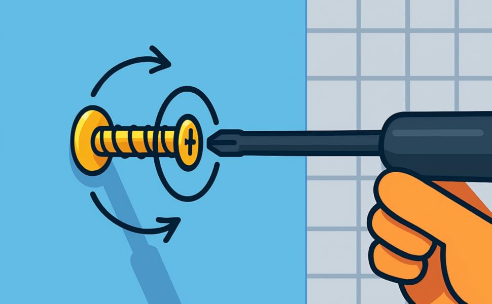 Turn the screw in