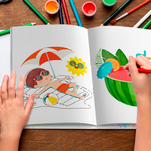 beach coloring book