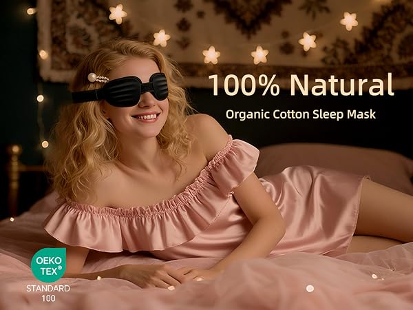 Eye Mask for Sleeping - 100% Blacking Sleep Mask for Men Women