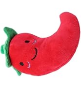 ZGLUZP 1 Pc Funny Red Fruit Dog Toys, Vegetable Dog Toys Squeaky Plush Chili Eggplant Corn Puppy ...