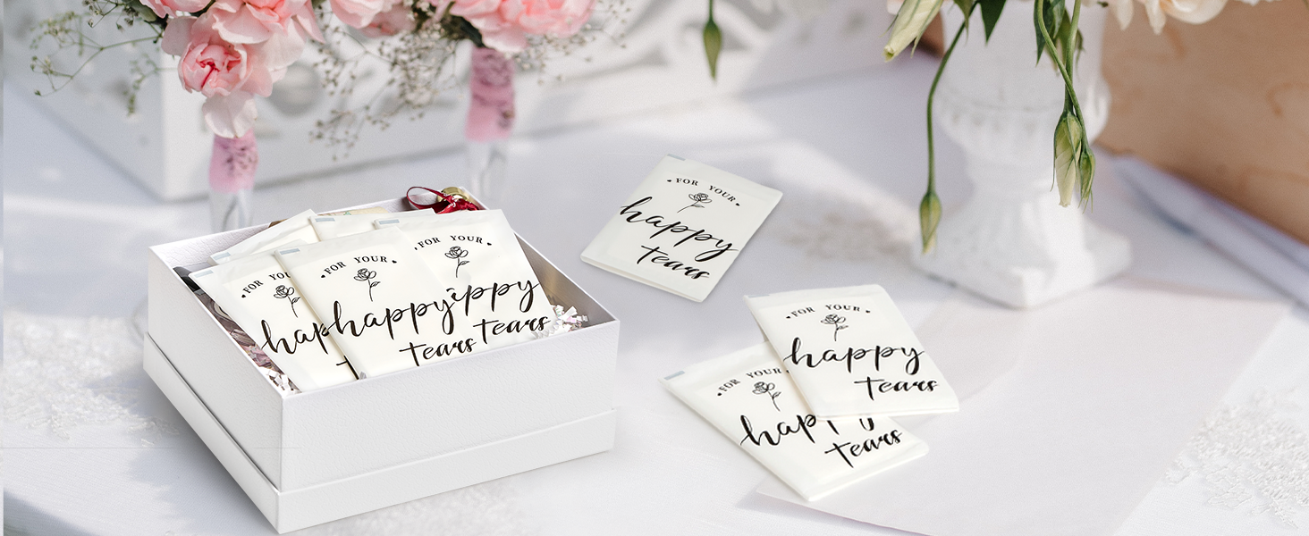 Individual Wedding Tissues Packs