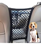 UlifeBetter 2PCS Universal Elastic Double Layer Cargo Nets(11.2x9.8in) | Dog Net for Car with Str...