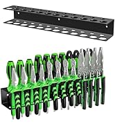 TUSPEU Screwdrivers Pliers Holder Wall Mount, Heavy Duty Metal Utility Storage Rack for Pliers Sm...