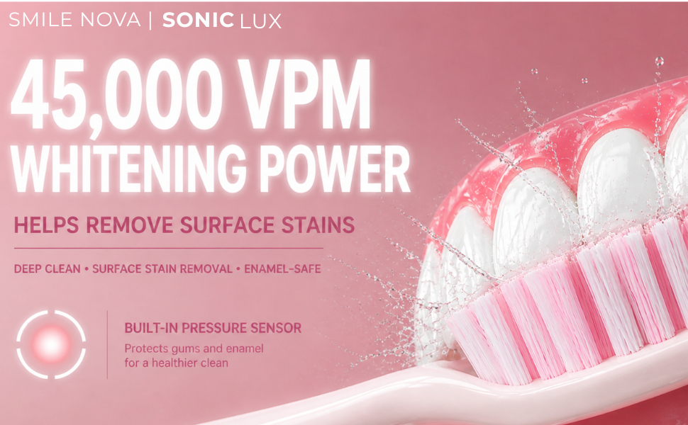 Pink Electric Toothbrush for Adults