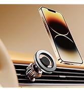 LnkXT for Magsafe Car Mount for iPhone, Aluminum Alloy Vent Mount,Built-in Air Freshener,Magnetic...
