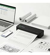 PhoSwift Portable Thermal Printer for Laptop, Inkless Bluetooth Printer Support 8.5" X 11" Letter...