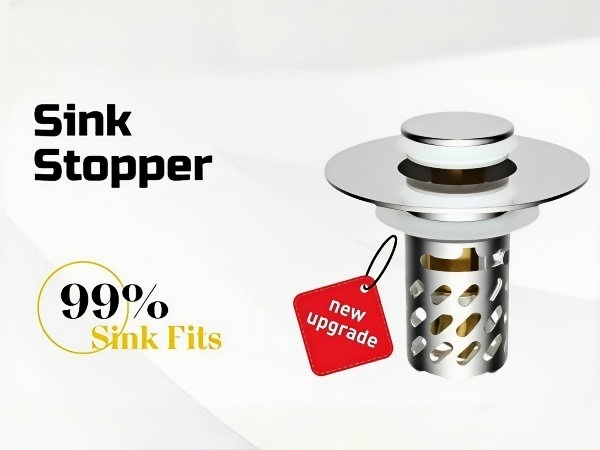 Universal Pop-Up Bathroom Sink Stopper
