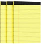 Ciphyfee 3pcs Legal Pads 8.5 x 11, Notepads 8.5 x 11 College Ruled Notebook, Writing Pads of Pape...