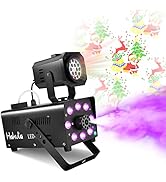 Hakuta Fog Machine, LED Projector Light Smoke Machine with Timer of 5/15/30min Continuous Spray, ...