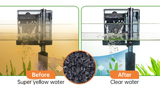 hygger Aquarium Carbon Filter Media Premium Activated Carbon for Fish Tank Filter