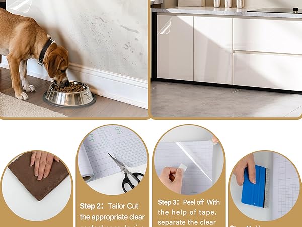 clear backsplash protector