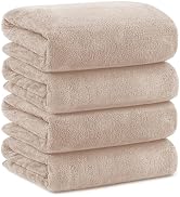 Orighty Microfiber Bath Towels Pack of 4(27'' x 54'') - Soft Feel, Highly Absorbent, Quick Drying...
