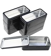 Goodma 7Pcs Rectangle Metal Tins Containers with Lids Mini Storage Canister Jars Set for Home Kit...