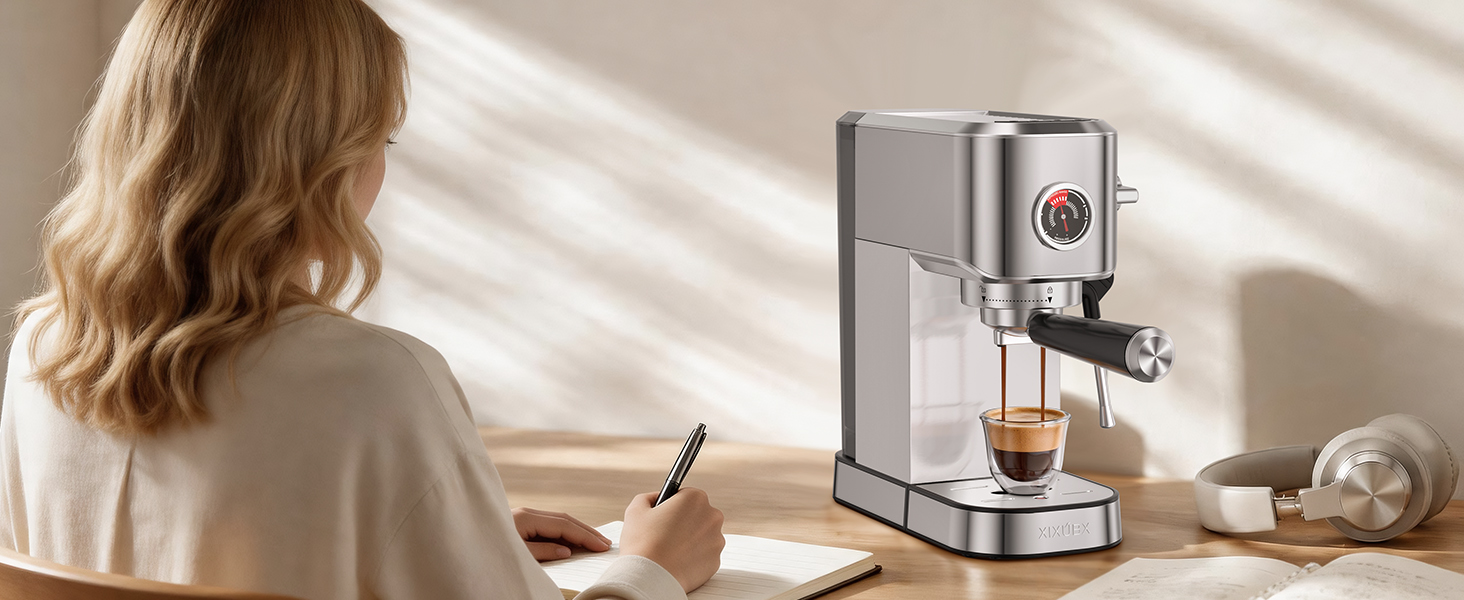espresso machine indoor home kitchen office daily coffee