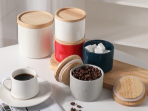 Sweejar Kitchen Canisters Ceramic Food Storage Jar