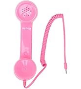Retro Phone Handset, 3.5mm Cell Phone Receiver, Radiation Proof, HandheldCell Phone Telephone Han...