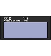 Auto Darkening Welding Lens, True Color Technology, Variable Shade 3/11, 4.25x2, Two Arc Sensors,...