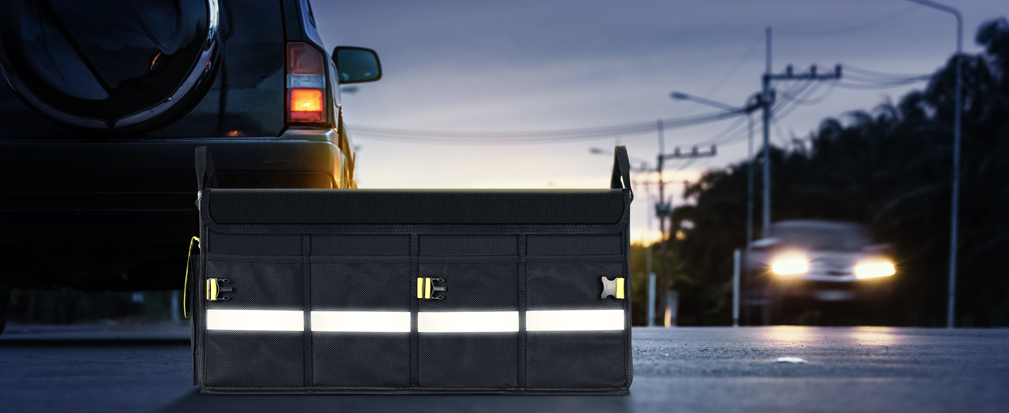the reflective band provide extra safety during a load and unload the cars box at night