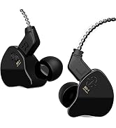 CCZ Melody in Ear Headphones Monitor, Wired Earbuds Hybrid Dual Driver 1BA+1DD HiFi Earphone, Dee...