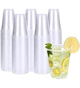 YEEHAW 12 oz Plastic Cups, 300 Pack - Clear Disposable Drinking Cups for Cold Beverages, Transpar...