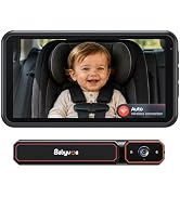 Babyvue BV6 Wireless Baby Car Camera Fast Setup, No Wiring Car Baby Monitor | HD1080P, Auto IR Ni...