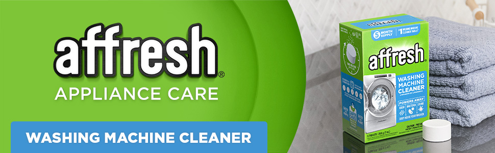 affresh washing machine cleaner 5 count banner