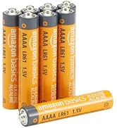 Basics 8-Pack AAAA Reliable Alkaline Batteries, 1.5 Volt, 3-Year Shelf Life