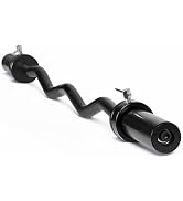 CAP Barbell 47-Inch Olympic EZ Curl Bar for 2-Inch Weight Plates | Multiple Options