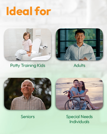 ideal for potty training adults seniors special needs individuals elder care caregivers hospitals