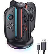 Mumba Charging Dock for Nintendo Switch 2 Joy-Con Controllers – 4 in 1 Fast Charger Station, Magn...
