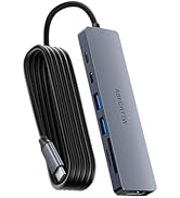 ABFCRTTW USB C Hub, 7-in-1 Multi-Port USB Adapter for Laptop/Mac, 4K@60Hz USB C to HDMI Splitter,...