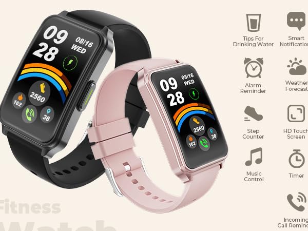 This smart watch boasts a beautiful design