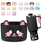 for Stanley Boot, Cute Cartoon Animal Silicone Boot for Stanley Cup 40 oz Quencher Adventure Tumb...