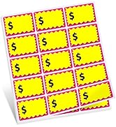 Garage Sale Stickers, Yard Price Sticker with Large Blank Writing Space(2