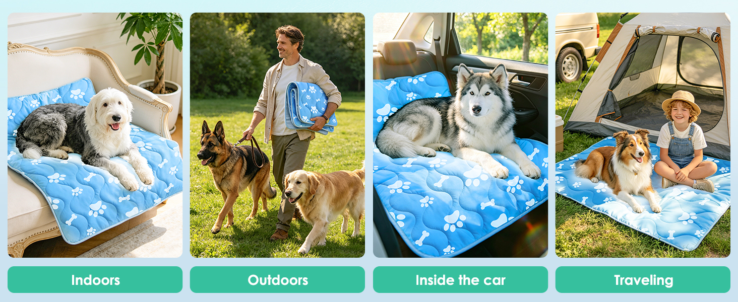 indoor outdoor dog cooling mat