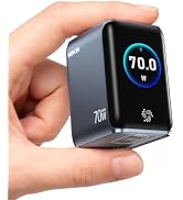 MOKiN 70W USB C Charger with Smart Display, 3-Port GaN Fast Charger