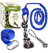 HOKINETY Dog Hanging Bungee Tug Toy: Interactive Tether Tug-of-War for Pitbull Small to Large Dog...
