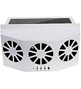 YOMTOVM Solar Powered Car Exhaust Fan, Vehicle Window Fan Car Air Purifier Ventilation Fan Air Ve...